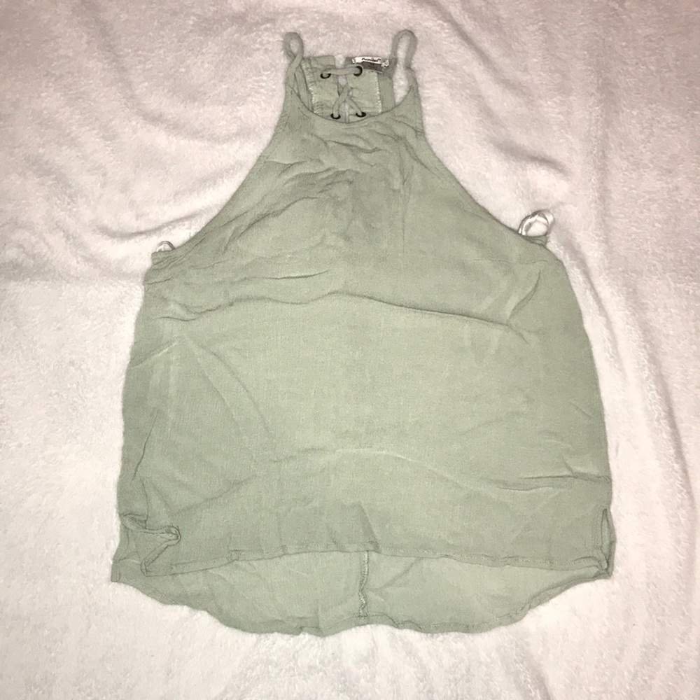 Turquoise green tank top